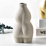 Resin Female Body Torso Art Ceramic Plants Flower Pot Vase Planter - GardenDecorNmore.com