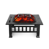 Upland 32inch Charcoal Fire Pit with Cover Backyard Party Smores