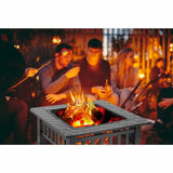 Upland 32inch Charcoal Fire Pit with Cover Backyard Party Smores
