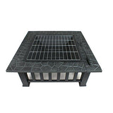 Upland 32inch Charcoal Fire Pit with Cover Backyard Party Smores