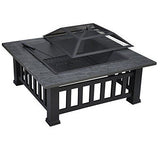 Upland 32inch Charcoal Fire Pit with Cover Backyard Party Smores