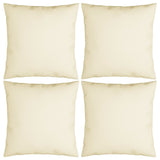 Throw Pillows 4 pcs Cream 19.7"x19.7" Fabric