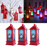 Santa Claus Snowman Lantern Light Merry Christmas Decor For Home