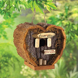 wooden Heart shaped Love Shack Birdhouse