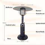 Hammer Tone Bronze Finish Table Top Patio Heater