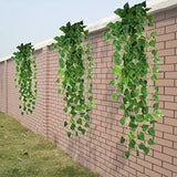 7.5 ft. Long Artificial Plants Green Ivy Leaves Faux Foliage Wedding Decoration