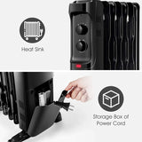 1500W Oil Filled Heater Portable Radiator Space Heater