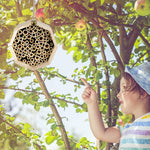 Creative Wooden Garden Tube Bee Hive Hotel House Mating nesting Box Habitat - GardenDecorNmore.com