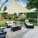 outdoor furniture 16'x16'x16' Triangle Sun Shade Sail/ Off White