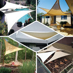 outdoor furniture 16'x16'x16' Triangle Sun Shade Sail/ Off White