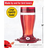 More Birds Big Gulp Glass Hummingbird Feeder