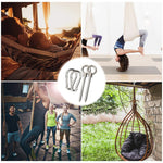 Hammock swing chair Suspension Accessories Set eye hook wood screws - GardenDecorNmore.com