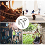 Hammock swing chair Suspension Accessories Set eye hook wood screws - GardenDecorNmore.com