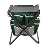 2 in 1 Garden Stool Chair Bag Folding Outdoor Fishing Camping Portable Seat Table - GardenDecorNmore.com