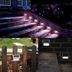 1-4pcs Solar Light 3LED Outdoor Garden Pathway Stair Waterproof lamp set