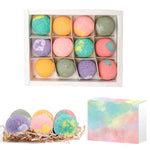 Bath Bombs 12 Pack Gift Set 6 Different Scents Child Safe