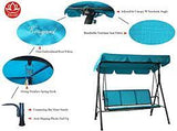 3 Person Patio Swing Outdoor Canopy Yard Furniture - GardenDecorNmore.com