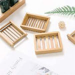 Wooden Natural Bamboo Soap Dish Tray Holder Storage Container Decor