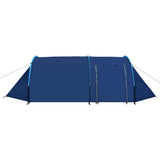 Waterproof Camping Tent 4 Persons Navy Blue/Light Blue