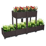 6Pcs Free Splicing Injection Adjustable Arrangeable Raised Planting Boxes