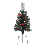 Artificial Pathway Christmas Trees with LEDs 2 pcs 29.9" PVC