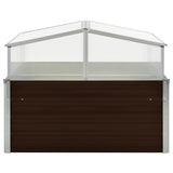 Greenhouse Brown 39.4"x39.4"x33.5" Galvanized Steel