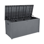 Free shipping 113gal Outdoor Garden Plastic Storage Deck Box Chest Lockable Seat Waterproof