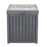 Free shipping 51gal 195L Outdoor Garden Plastic Storage Deck Box Chest Lockable Stool Waterproof