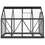 Large Glass Greenhouse Anthracite 61"x78.9"x75.2" Aluminum