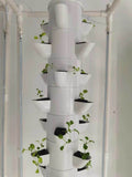 Green Garden 15 Layer 45 Plants Sites Vertical Hydroponic Tower, Pump & Movable Water Tank