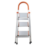 330 lbs Load Capacity Folding Platform Stool Non-slip 3 Step Aluminum Utility Ladder