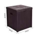 Free shipping 51gal 195L Outdoor Garden Plastic Storage Deck Box Chest Lockable Stool Waterproof