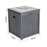 Free shipping 51gal 195L Outdoor Garden Plastic Storage Deck Box Chest Lockable Stool Waterproof