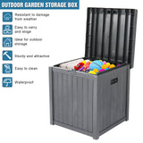 Free shipping 51gal 195L Outdoor Garden Plastic Storage Deck Box Chest Lockable Stool Waterproof