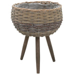 Planter 3 pcs Wicker with PE Lining set