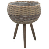 Planter 3 pcs Wicker with PE Lining set