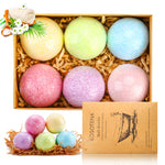 6Pcs Essential Oil Scented Bubble Bath Salts Bombs Birthday Gifts for Women Kids