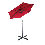 Outdoor Patio Table Market Beach Umbrella, Push Button Tilt 360 Degree, Rotation crank, Garden, Deck, Backyard, Pool