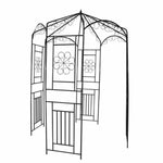 Gazebo Garden Arch 98.4" Black