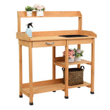 Garden Workbench With Drawers And Sink