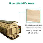 3 Tier Raised Garden Bed Kit Wooden Planter Box Heavy Duty Solid Fir Wood, 47" x 47" x 21"