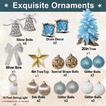 2ft Tabletop Artificial Mini Christmas Tree, Flocked Snow; Ornaments, Home & Office