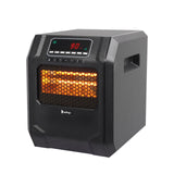 ZOKOP 1500W Quartz Tube Heater Digital Style 4 Quartz Black (Metal Fan)