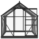 Large Glass Greenhouse Anthracite 61"x78.9"x75.2" Aluminum