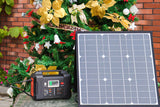 200W Portable Power Station Solar Generator 50W 18V Portable Panel Foldable Charger