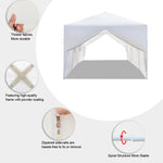 Party Tent 3 x 9m Eight Sides Two Doors Waterproof WeddingTent with Spiral Tubes