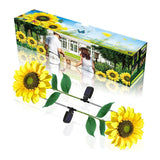 2 Pack Sunflower Solar Garden Lights w/Stake Outdoor Waterproof For Garden Patio path