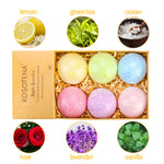 6Pcs Essential Oil Scented Bubble Bath Salts Bombs Birthday Gifts for Women Kids