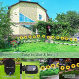 2 Pack Sunflower Solar Garden Lights w/Stake Outdoor Waterproof For Garden Patio path