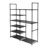 6 Tier Shoe Rack Fabric Tower Towel Storage Organizer Cabinet